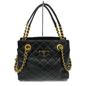 PRADA Chain Shoulder Bag black